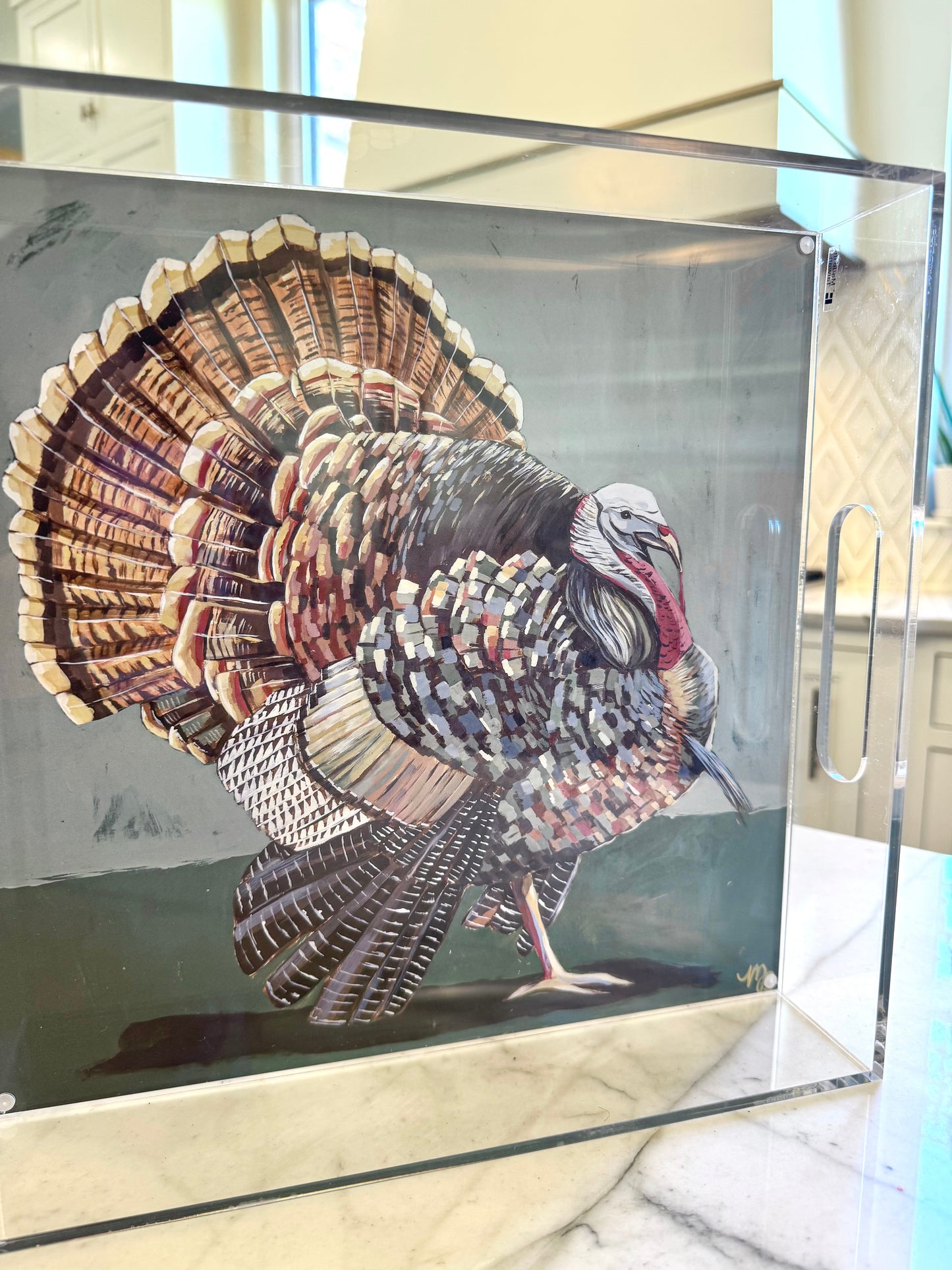 Changing Acrylic Holiday Tray