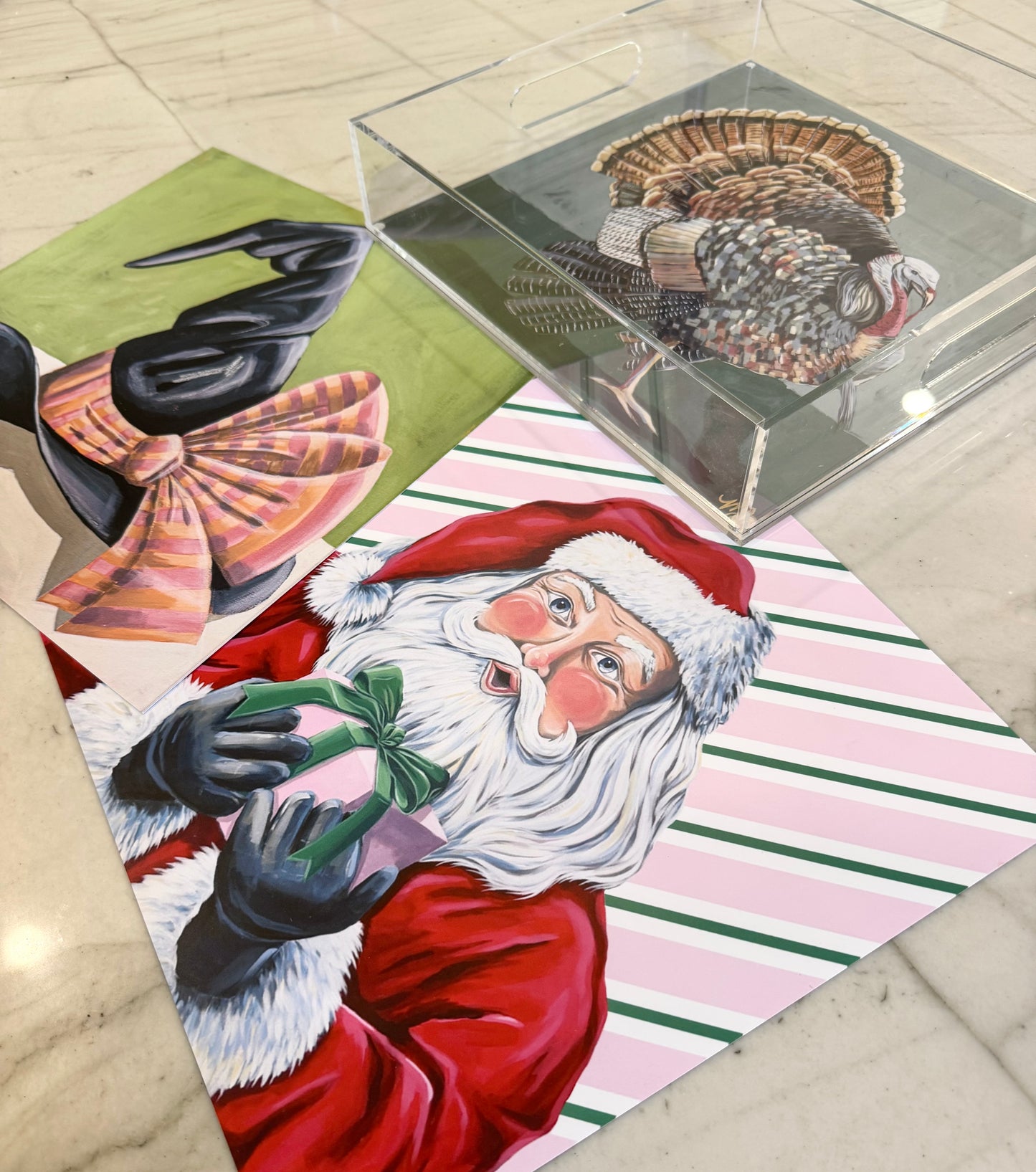 Changing Acrylic Holiday Tray