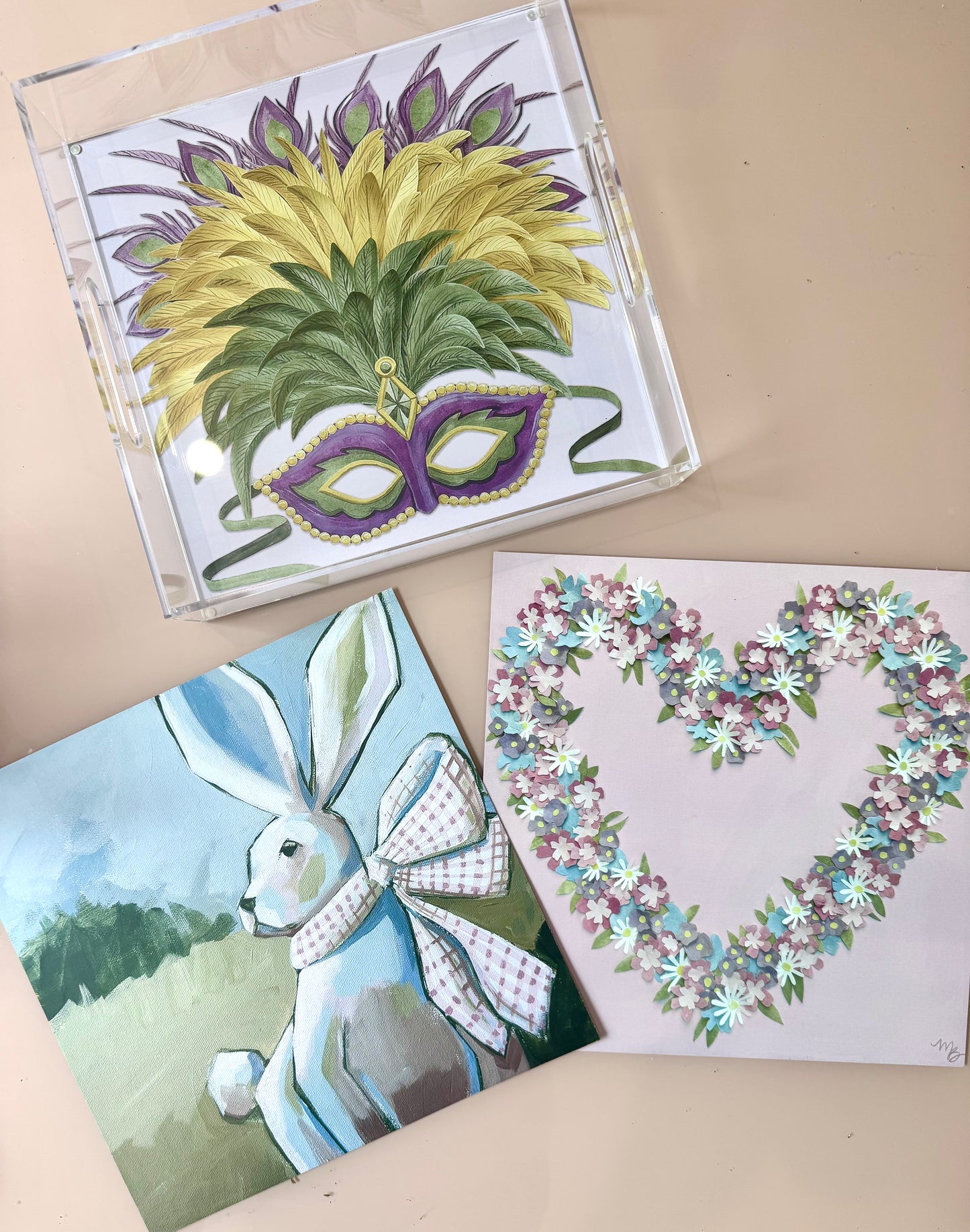 Changeable Spring Acrylic Tray